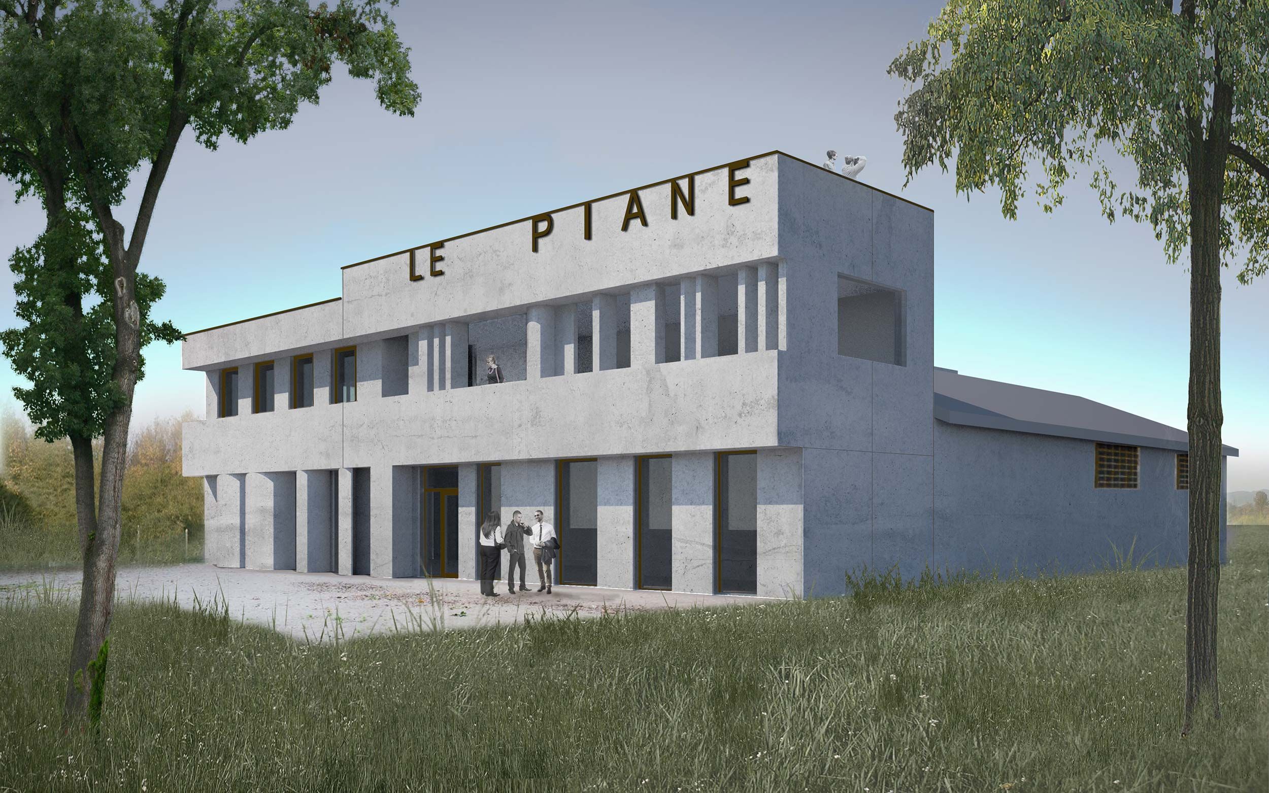 Firmensitz und Flaschenlager